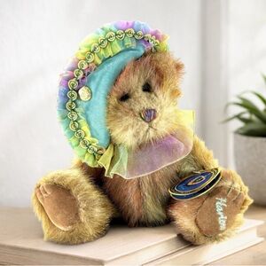 Pickford Bears Ltd Harlow Brass Button Pendant Bear 7” Jointed No Necklace